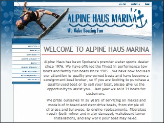 Web site http://www.alpinehausmarina.com, Alpine Haus Marina