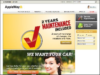 Web site www.applewaymitsubishi.com, Appleway Mitsubishi