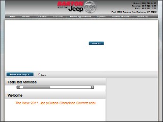 Web site www.bartonjeep.com, Barton Auto Valley