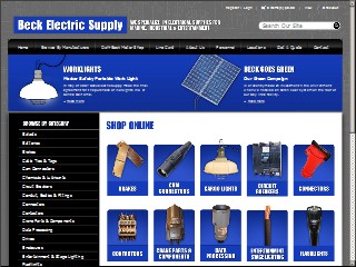 Web site www.beckelectric.com, Beck Electric Supply Co