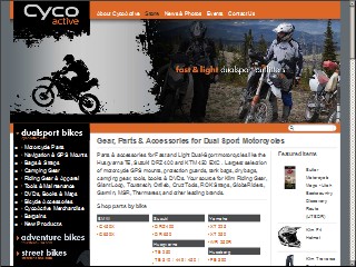 Web site www.cycoactive.com, Touratech USA