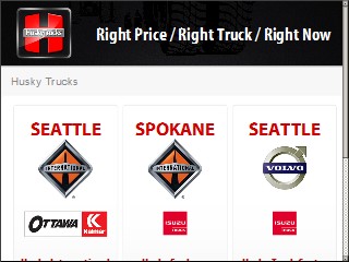 Web site www.huskytrucks.com, Husky Truck Ctr