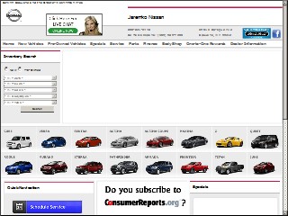 Web site www.jaremko.com, Jaremko Nissan-Saab