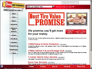 Web site www.lesschwab.com, Les Schwab Tire Center