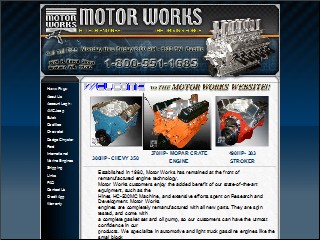 Web site www.motorworksengines.com, Quality Engine Kits