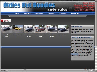 Web site www.oldiesbutgoodiesautos.com, Oldies But Goodies Auto Sales