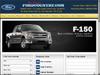Web site www.tdfordcountry.com, Tom Denchel Ford Country Inc