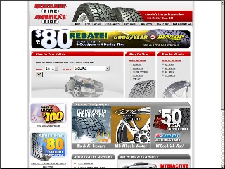 Web site www.tires.com, Discount Tire