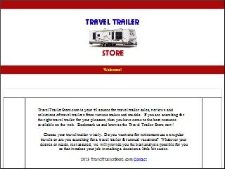 Web site www.traveltrailerstore.com, Chuck's RV Co