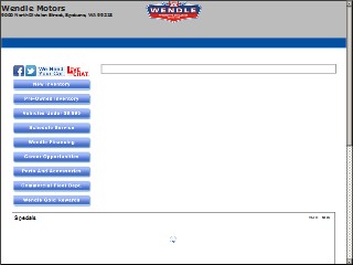 Web site www.wendle.com, Wendle Ford