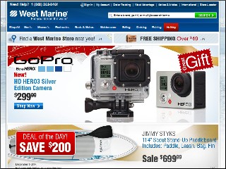 Web site https://www.westmarine.com/stores%3FshowMap%3Dtrue%26storeId%3D26, West Marine
